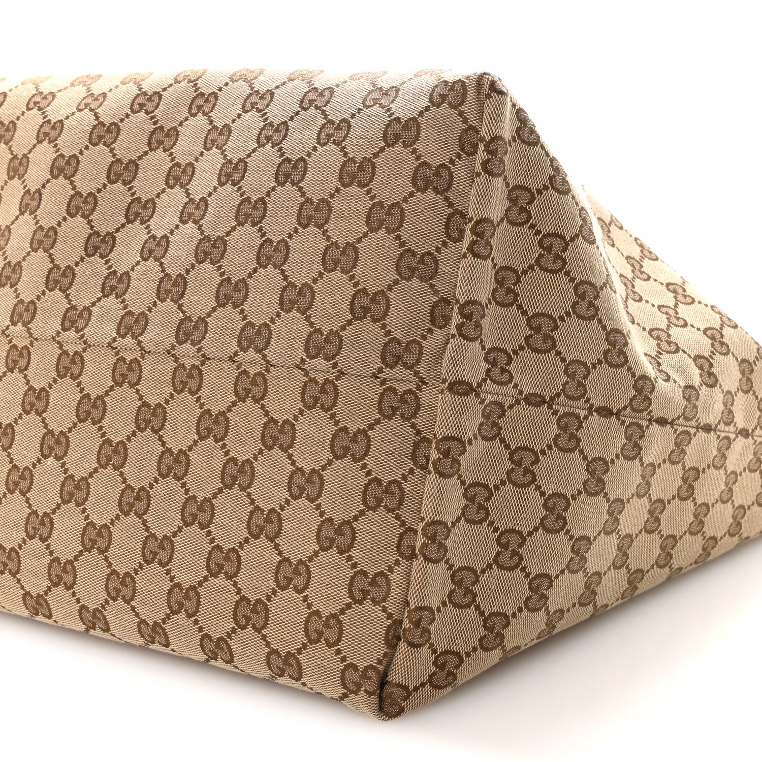 Gucci Grained Calfskin Monogram Large Totissima Reversible Tote Brown 10 of 11