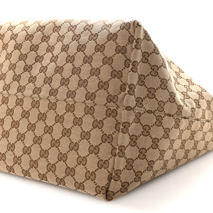 Gucci Grained Calfskin Monogram Large Totissima Reversible Tote Brown 10 of 11