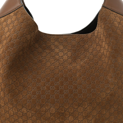 Gucci GG Suede B Large Shoulder Bag Brown 8 of 11