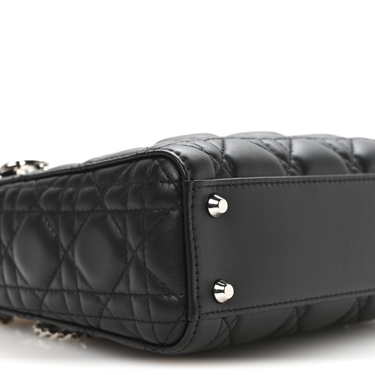 Lambskin Cannage Mini Lady Dior Black