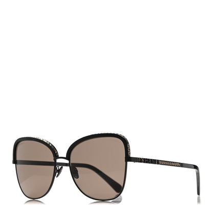 Chanel Square Frame Sequin Sunglasses 4270 Black 1 of 8