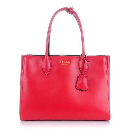 Prada City Calf Bibliotheque Tote Fuoco Black 1 of 7