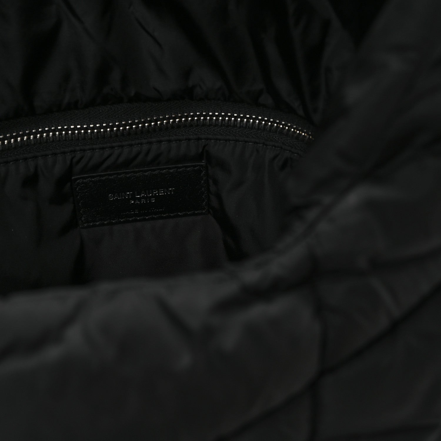 Saint Laurent Econyl Nylon Lou Puffer Messenger Black 6 of 11