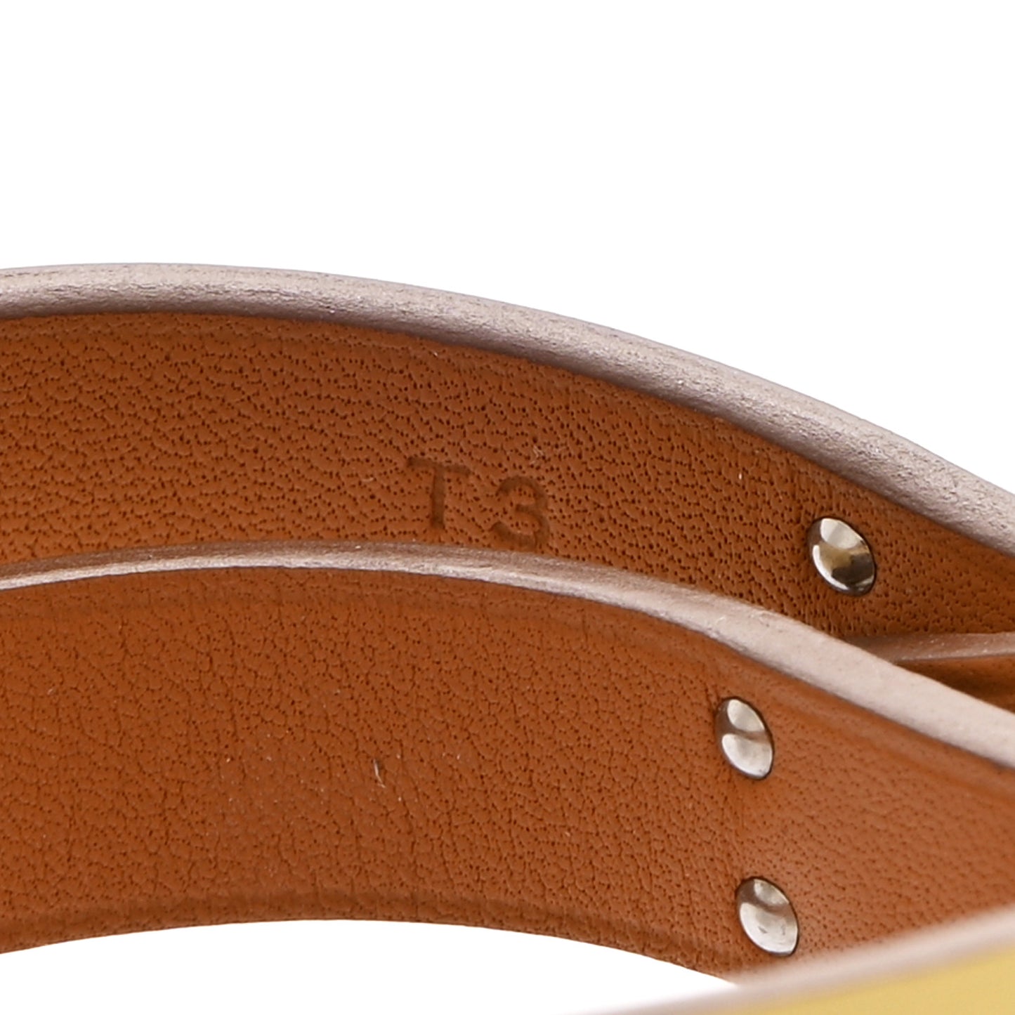 Swift Mini Kelly Double Tour Bracelet T3 Jaune Poussin