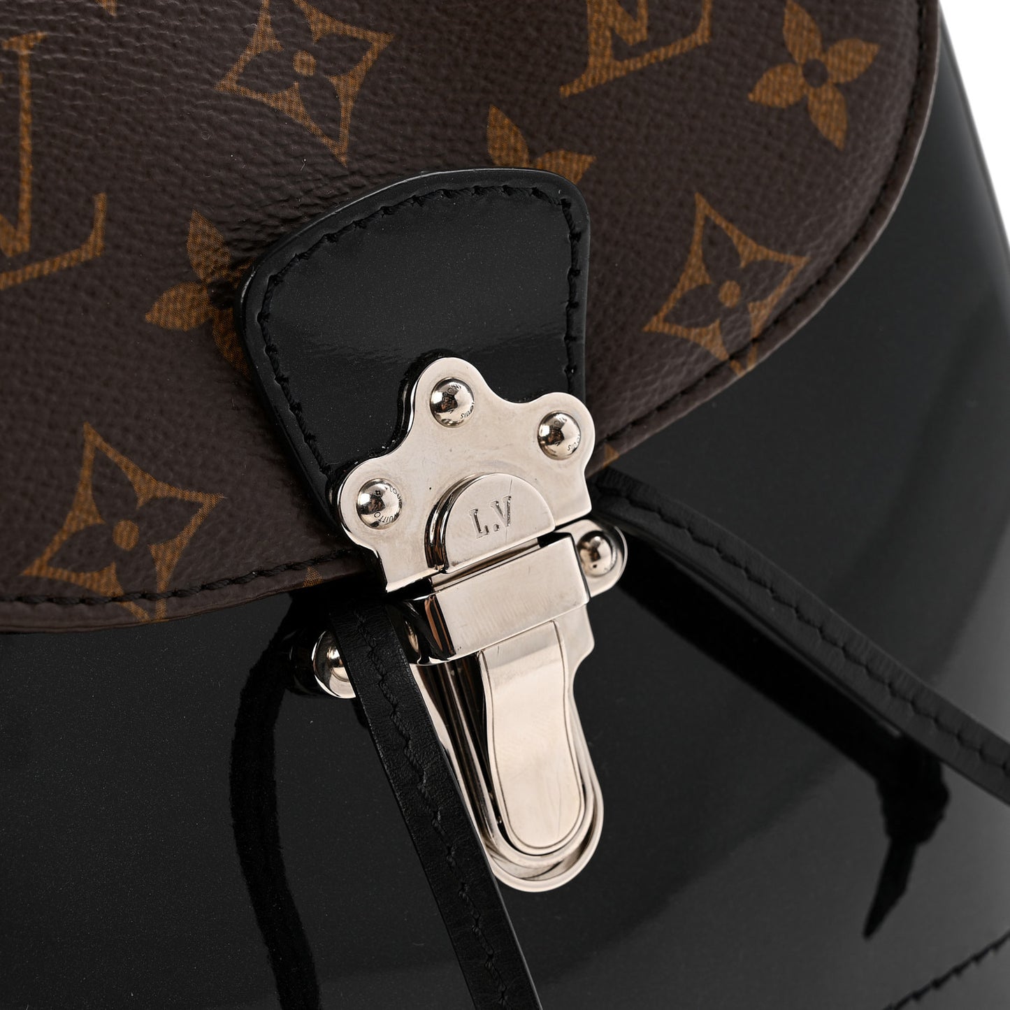 Patent Monogram Hot Springs Backpack Black