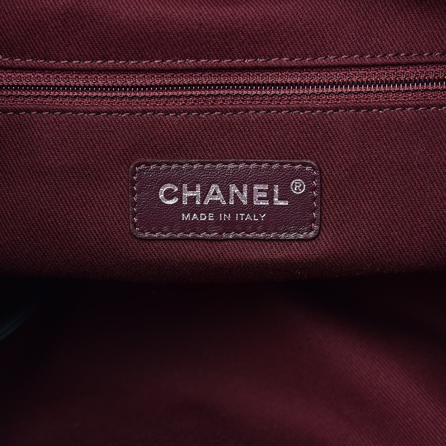 Chanel Striped Canvas Large Deauville Backpack Beige 6 of 11