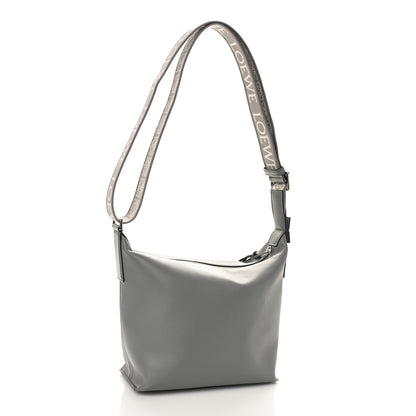 Loewe Supple Smooth Calfskin Jacquard Cubi Crossbody Bag Asphalt Grey 3 of 8