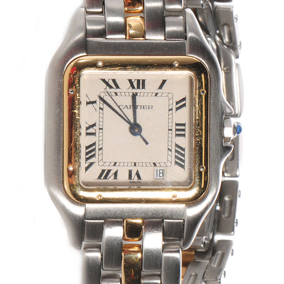 Cartier Stainless Steel 18K Yellow Gold 27mm Panthere Quartz Watch 1 of 5
