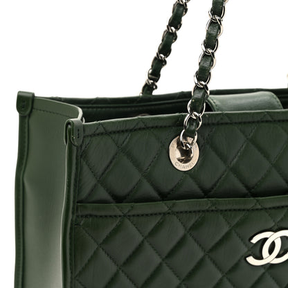 Chanel Aged Calfskin Quilted Large Working Vibe Camera Case Khaki 18 of 18