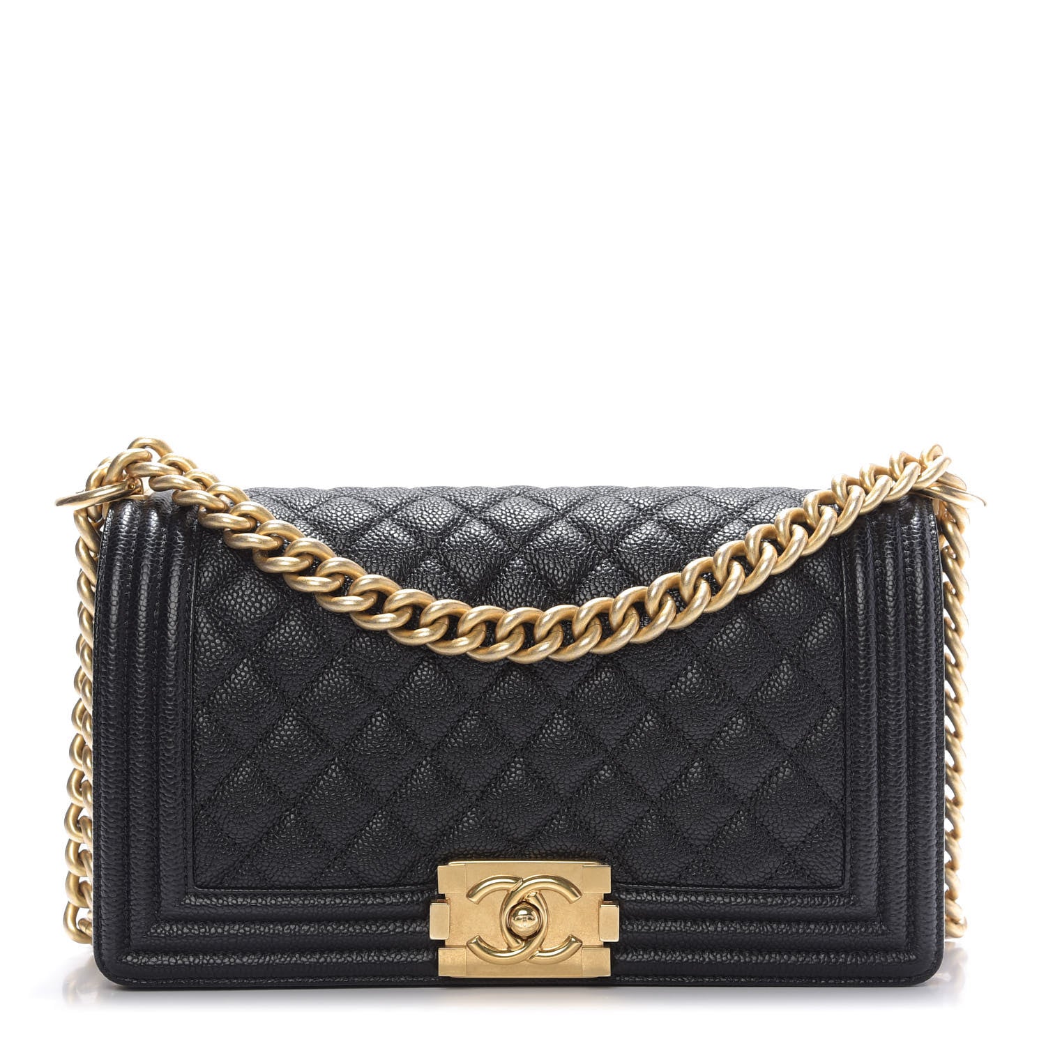 Chanel Caviar Quilted Medium Boy Flap Black 1 of 11