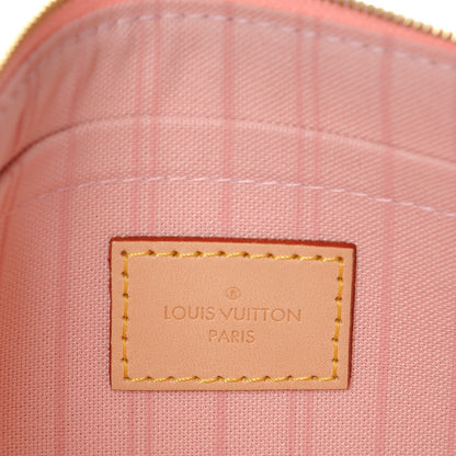 Louis Vuitton Damier Azur Neverfull MM GM Pochette Rose Ballerine 6 of 8