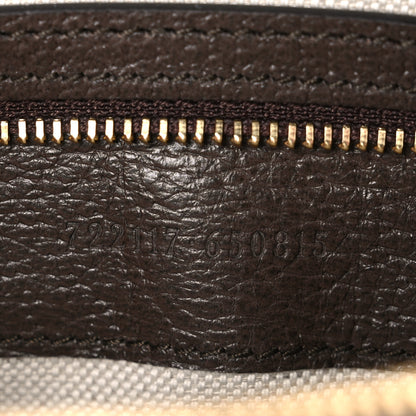 Gucci GG Supreme Monogram Textured Dollar Calfskin Web Studded Mini Ophidia Flap Shoulder Bag Beige Ebony New Acero 7 of 11