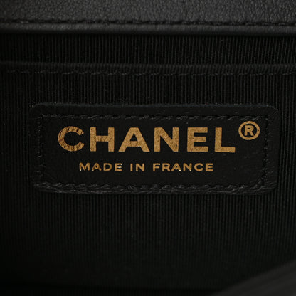 Chanel Calfskin Pearl Small Boy Flap Black 6 of 10