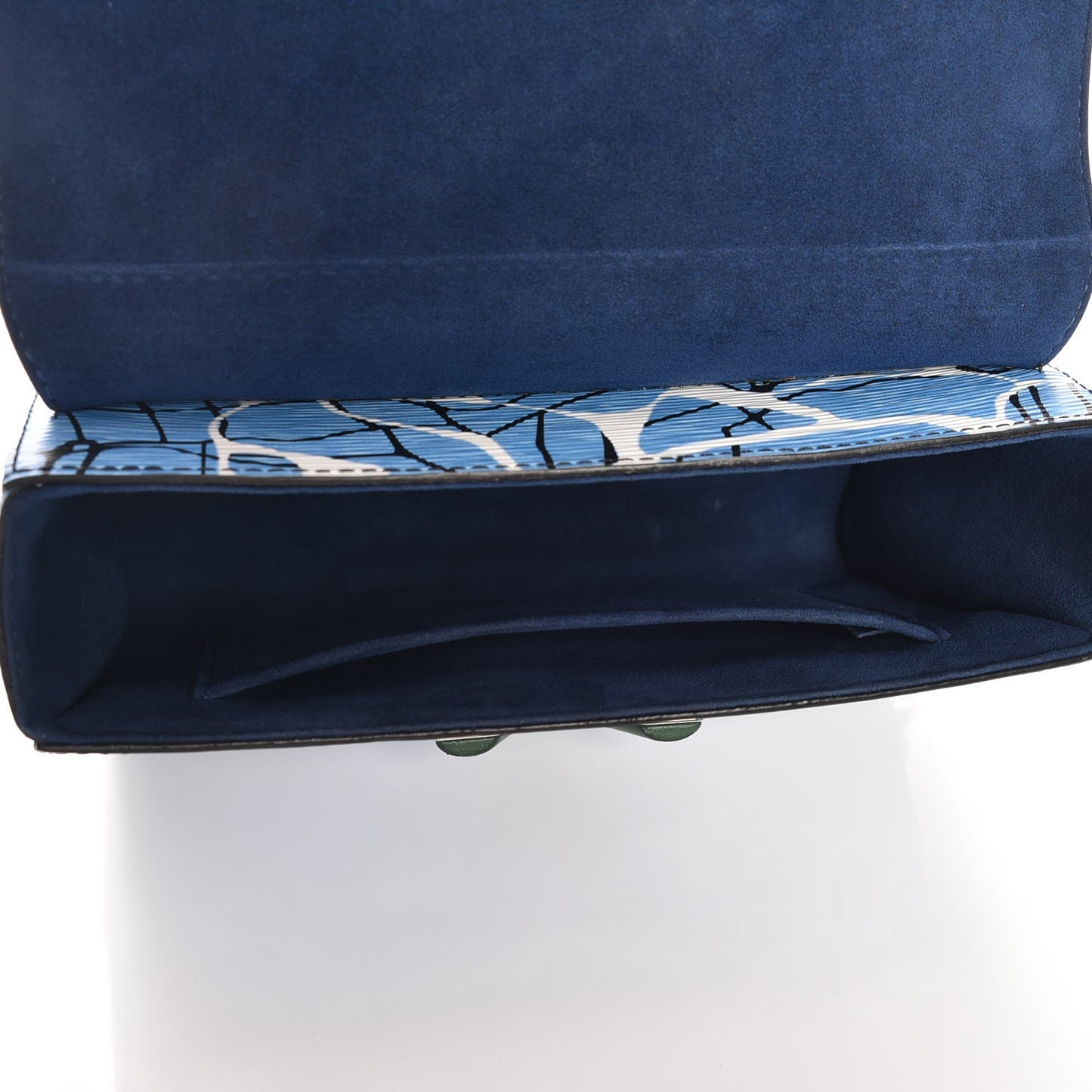 Epi Twist Shoulder Bag MM Aqua