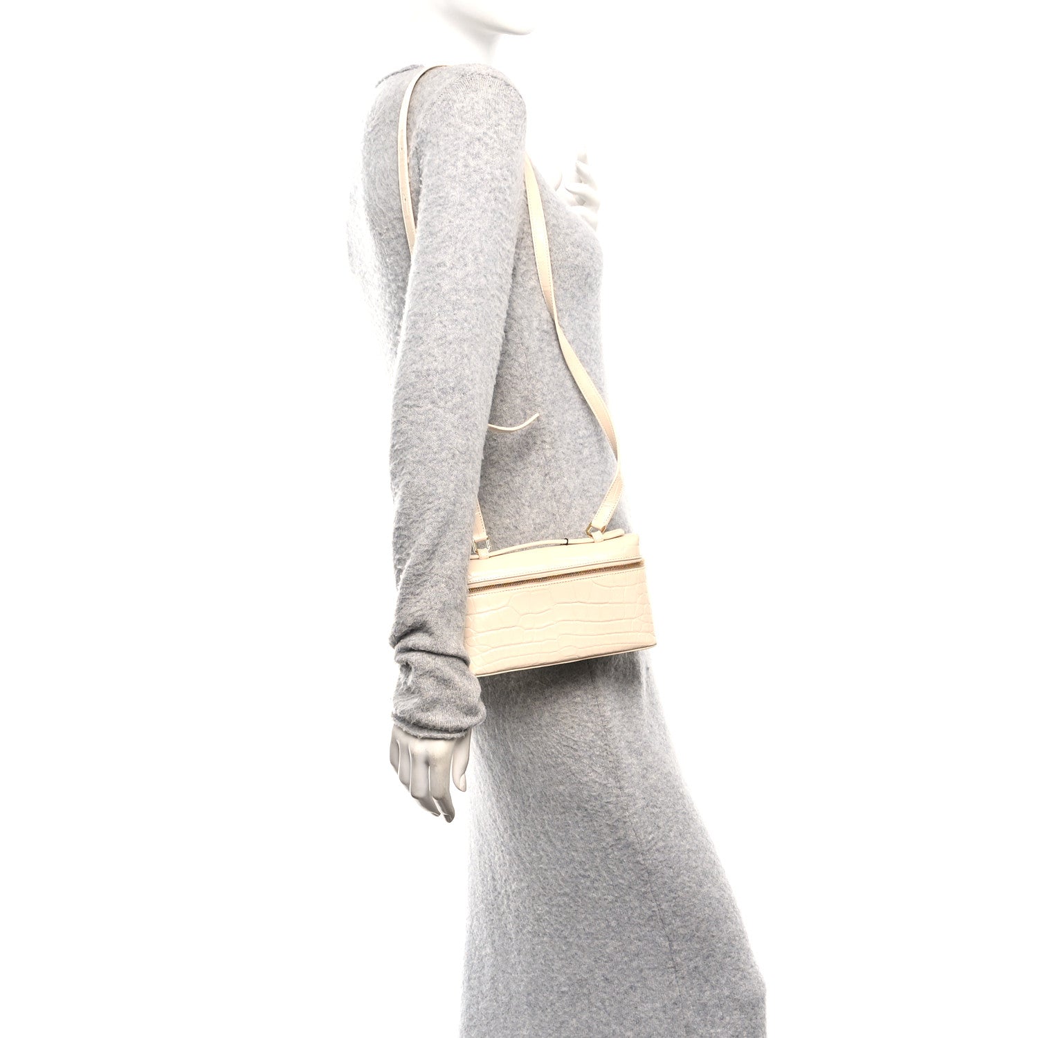 Loro Piana Glazed Alligator L19 Extra Pocket Pouch Lotus Root 2 of 10