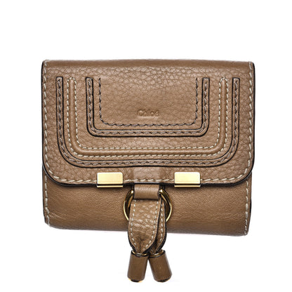 Chloe Grained Calfskin Marcie Square Wallet Nut 1 of 9