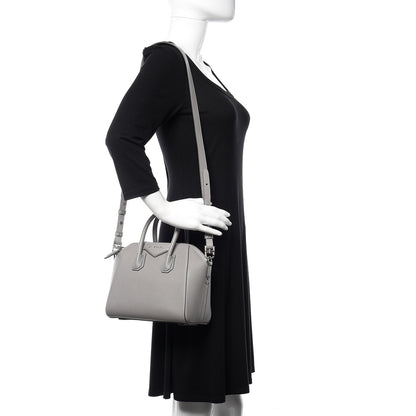 Givenchy Sugar Goatskin Mini Antigona Pearl Grey 2 of 10