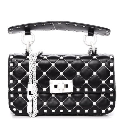 Valentino Garavani Lambskin Small Free Rockstud Spike Shoulder Bag Black 1 of 9