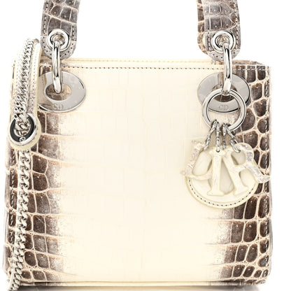 Christian Dior Niloticus Crocodile Himalaya Mini Lady Dior White 7 of 9
