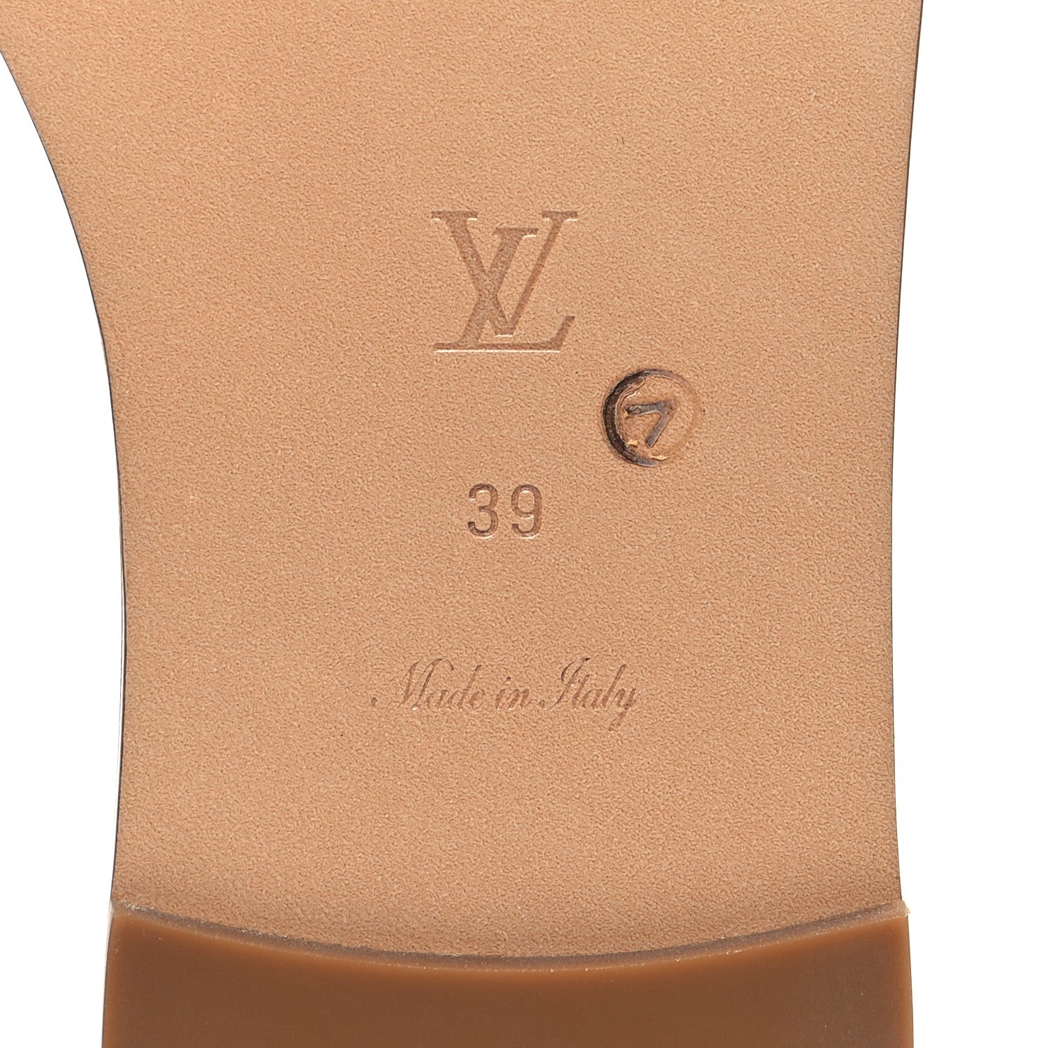 Louis Vuitton Monoglam Lock It Flat Mule 39 Gold 6 of 8