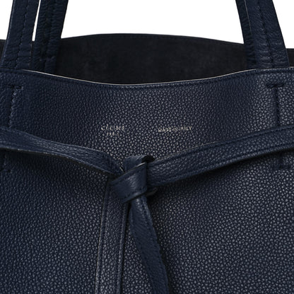 Celine Soft Grained Calfskin Small Belt Cabas Phantom Navy 6 of 11