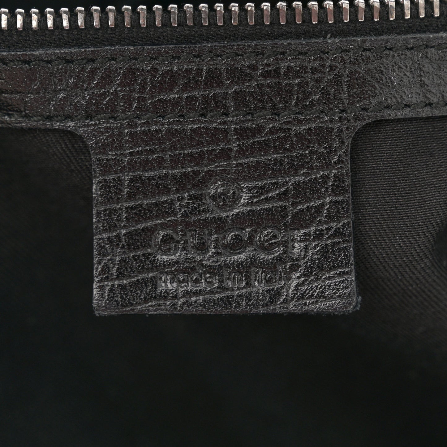 Monogram Medium Horsebit Chain Hobo Black