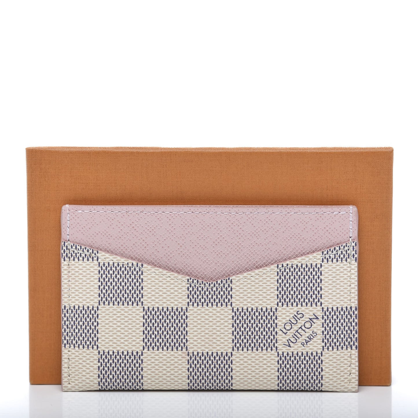 Damier Azur Daily Card Holder Rose Ballerine