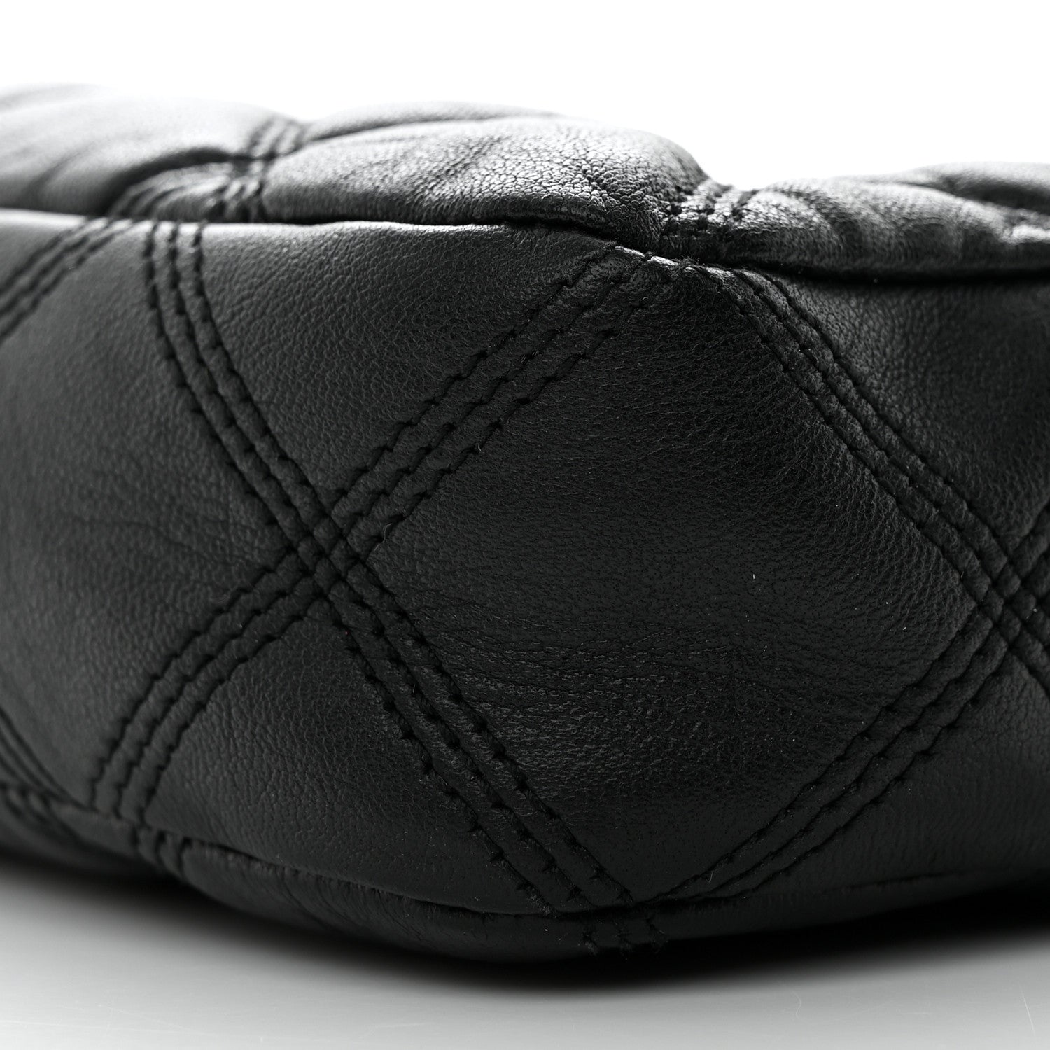 Saint Laurent Grained Lambskin Quilted Mini Becky Double Zip Bag Black 12 of 12