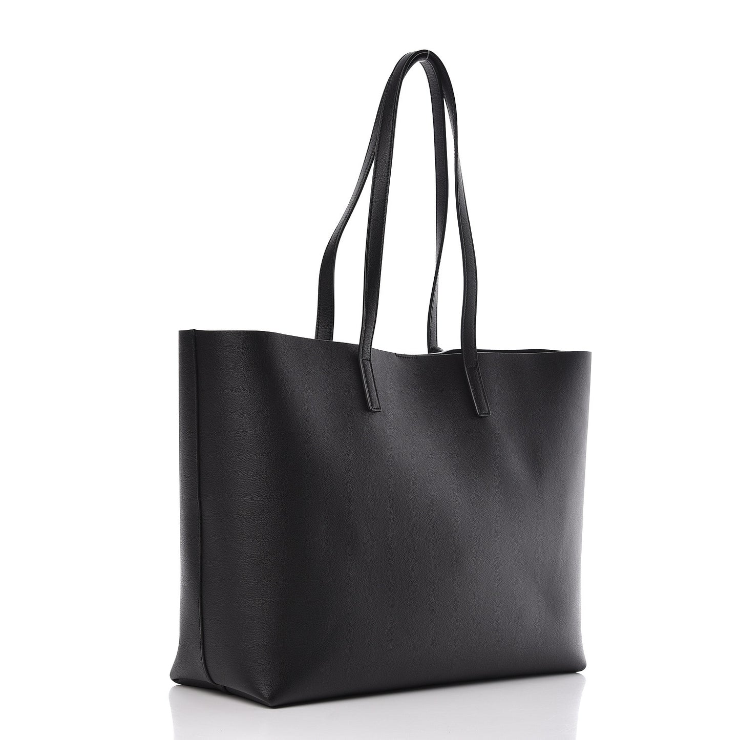 Calfskin Large Shopping Tote Black