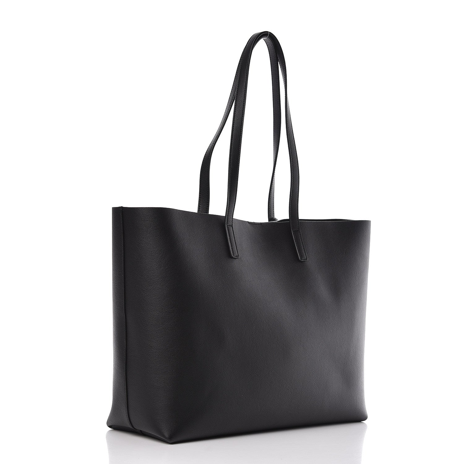 Saint Laurent Calfskin Large Shopping Tote Black 4 of 10