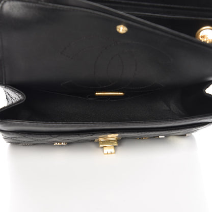 Chanel Aged Calfskin Quilted Casino 2.55 Reissue 225 Flap Black 6 of 10