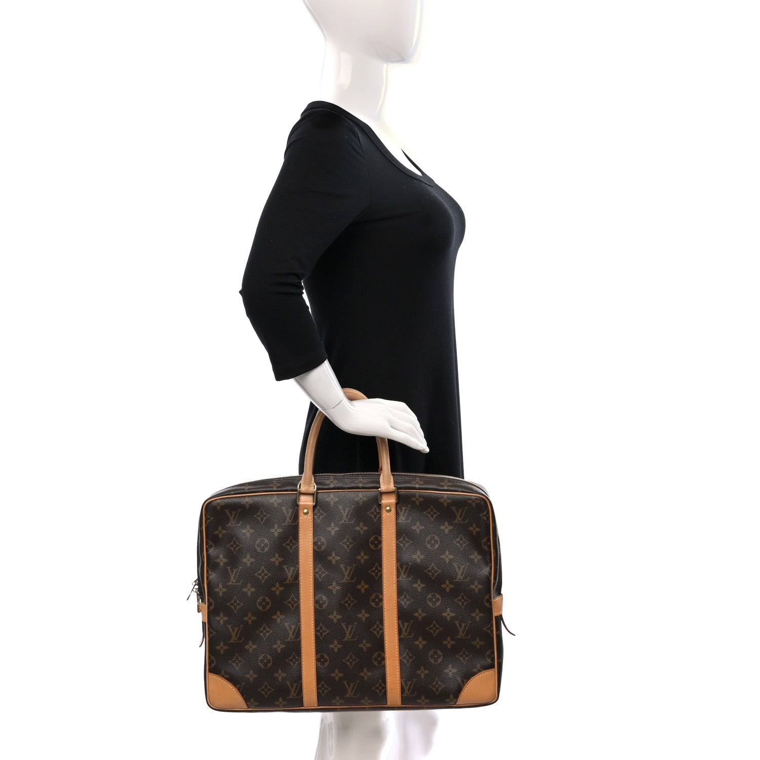 Louis Vuitton Monogram Porte-Documents Voyage Briefcase 2 of 8