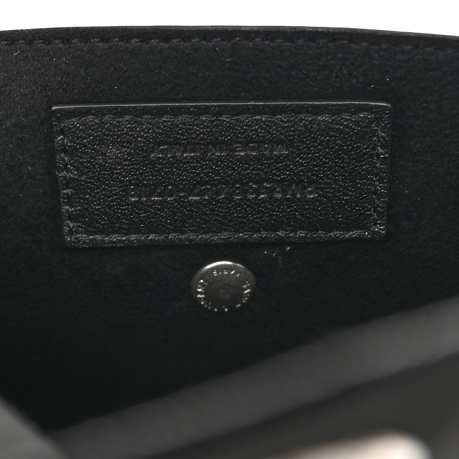 Saint Laurent Lambskin Teddy Drawstring Bag Black 8 of 11
