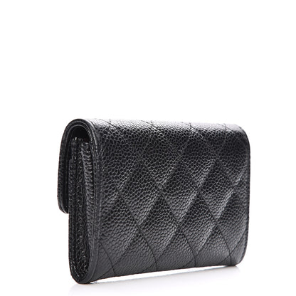 Chanel Caviar Quilted Flap Card Holder Black 3 of 8