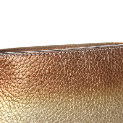 Gucci Metallic Pebbled Calfskin Small Soho Flap Crossbody Gold Ombre 13 of 20