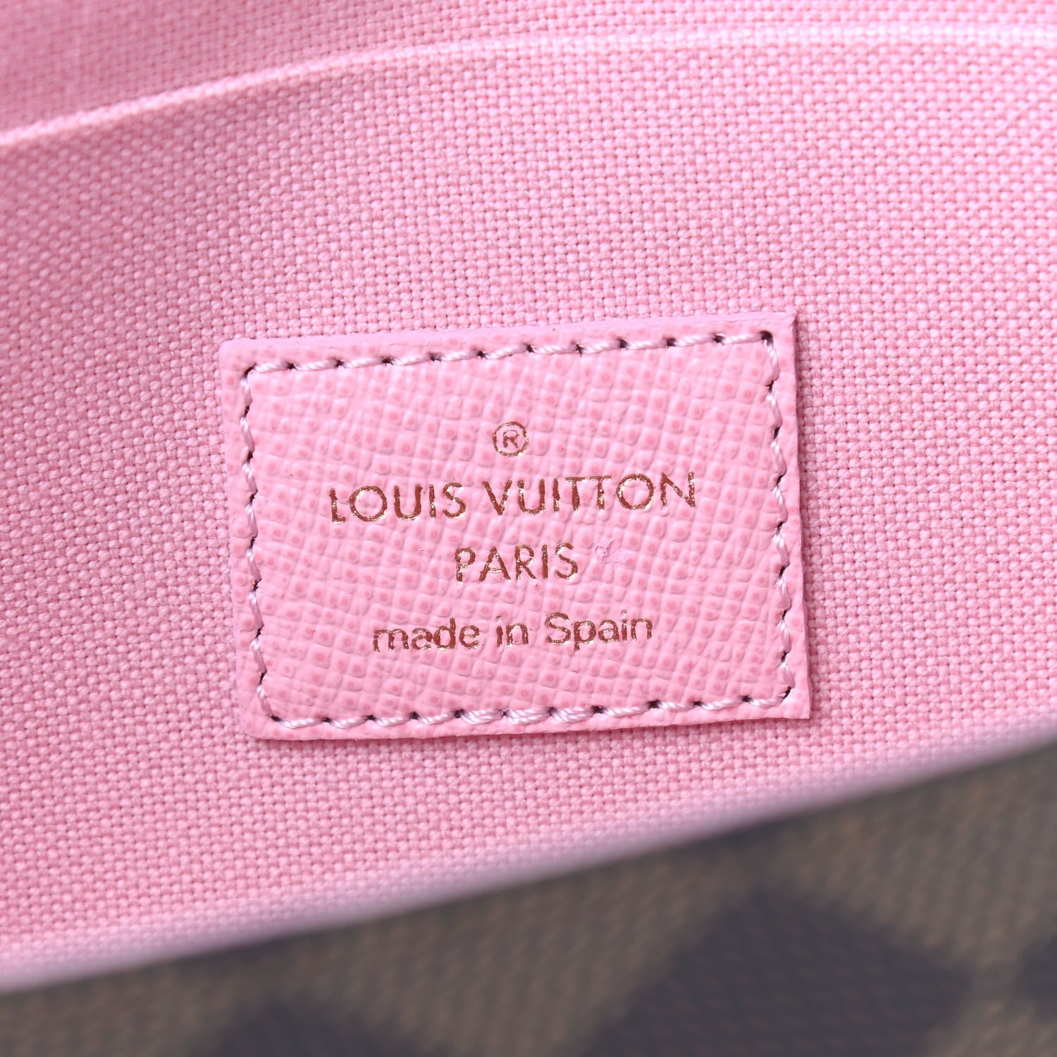 Louis Vuitton Damier Ebene Studded Pochette Felicie Chain Wallet 7 of 9