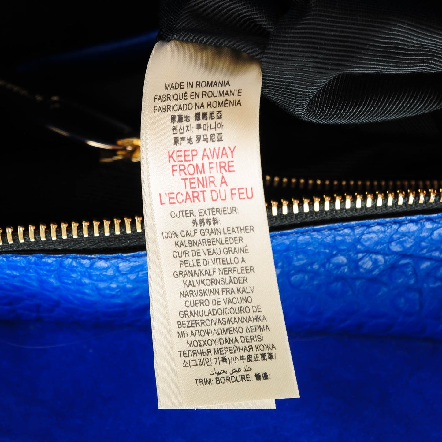 Heritage Grain Medium Dewsbury Tote Blue