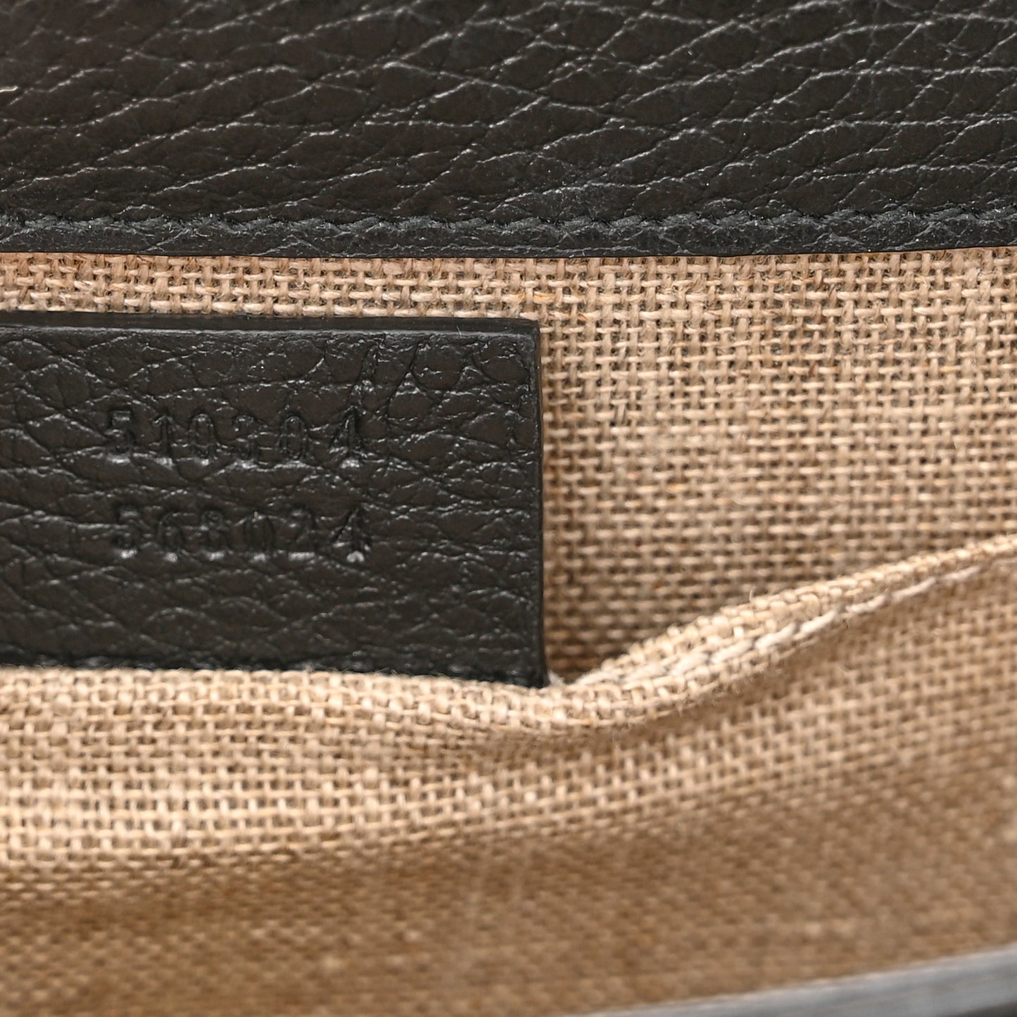 Dollar Calfskin Small Interlocking G Shoulder Bag Black