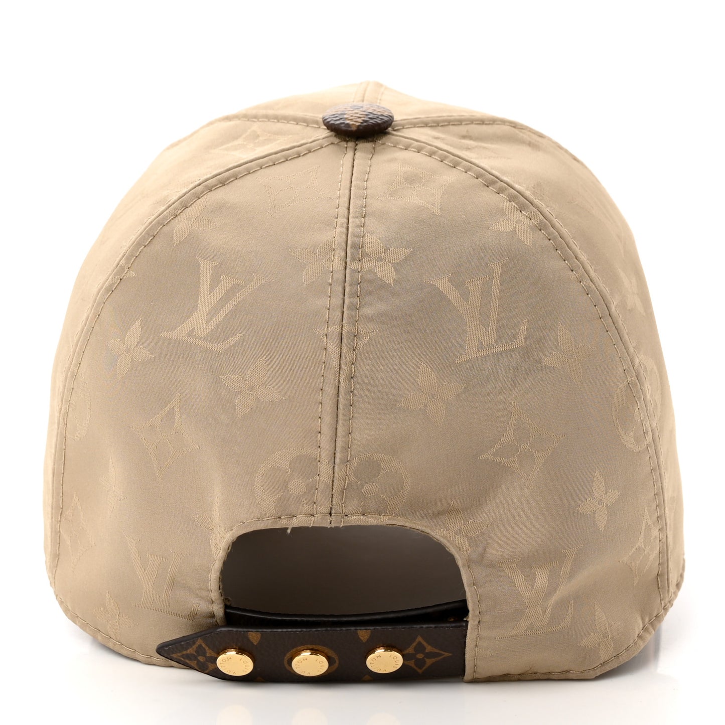 Monogram Polyester Silk LV Get Ready Cap M Beige