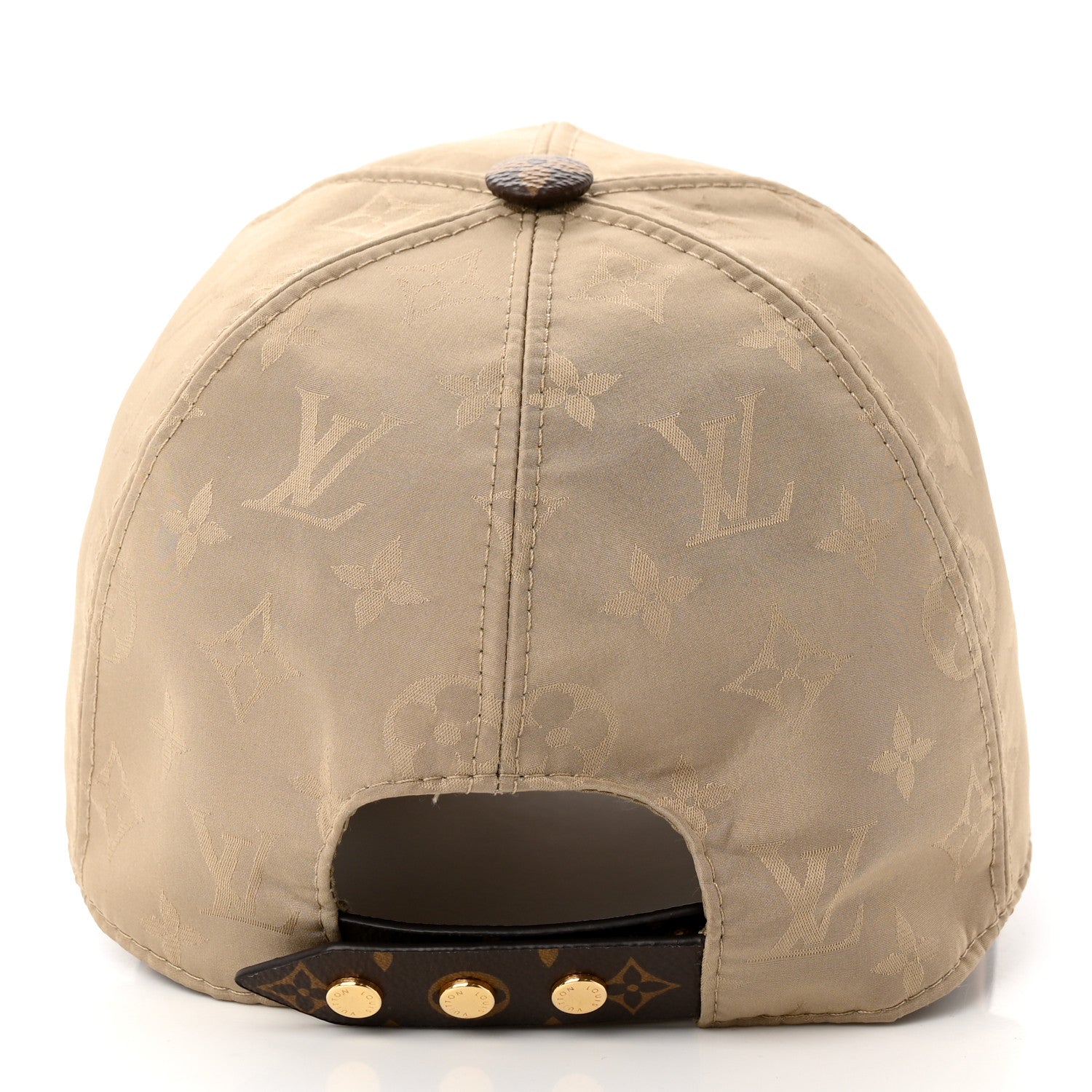 Louis Vuitton Monogram Polyester Silk LV Get Ready Cap M Beige 6 of 9