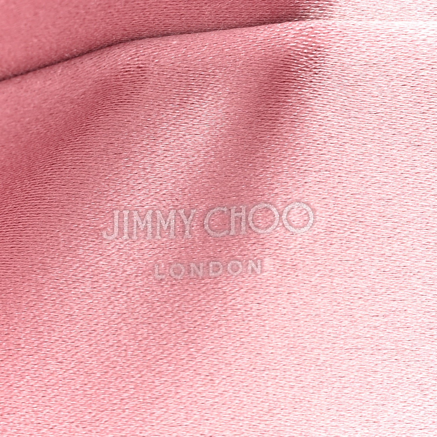 Jimmy Choo Vintage Metallic Calfskin Crystal Zandra Clutch Bag Rose Silver 6 of 7