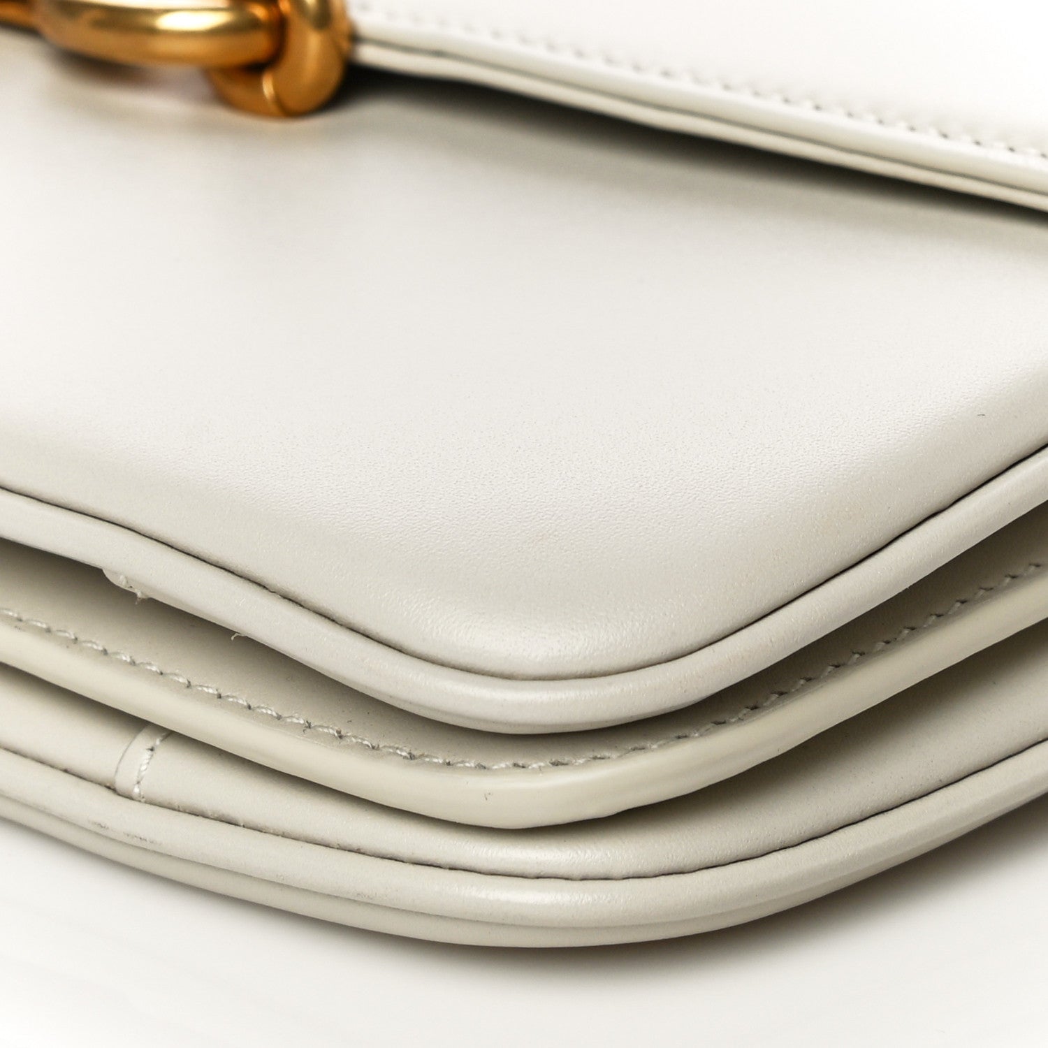 Saint Laurent Smooth Calfskin Le Maillon Satchel Crema Soft 9 of 9