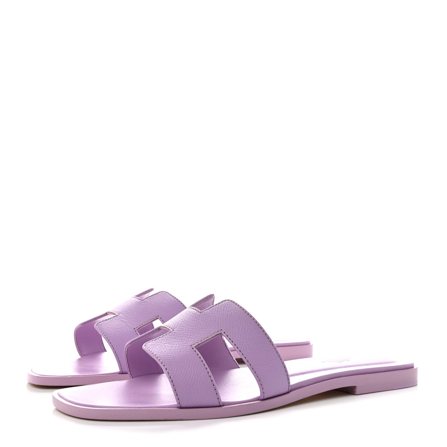 Hermes Epsom Oran Sandals 40 Violet Amethyste 3 of 9