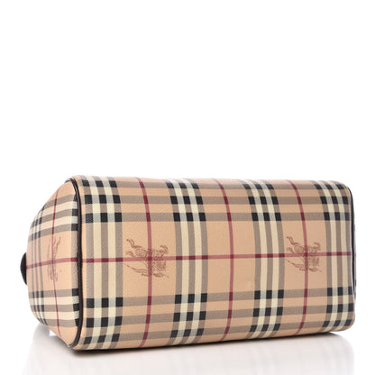 Burberry Haymarket Check Small Chester Bowling Bag Chocolate 4 of 9