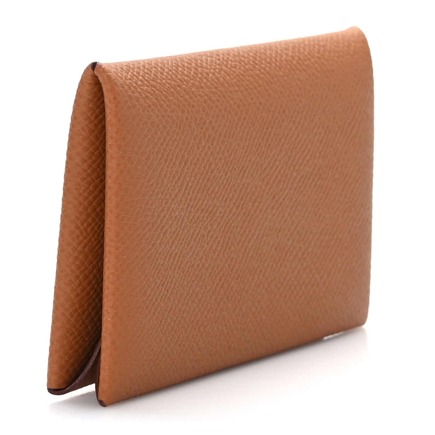 Hermes Epsom Calvi Card Case Gold 3 of 7