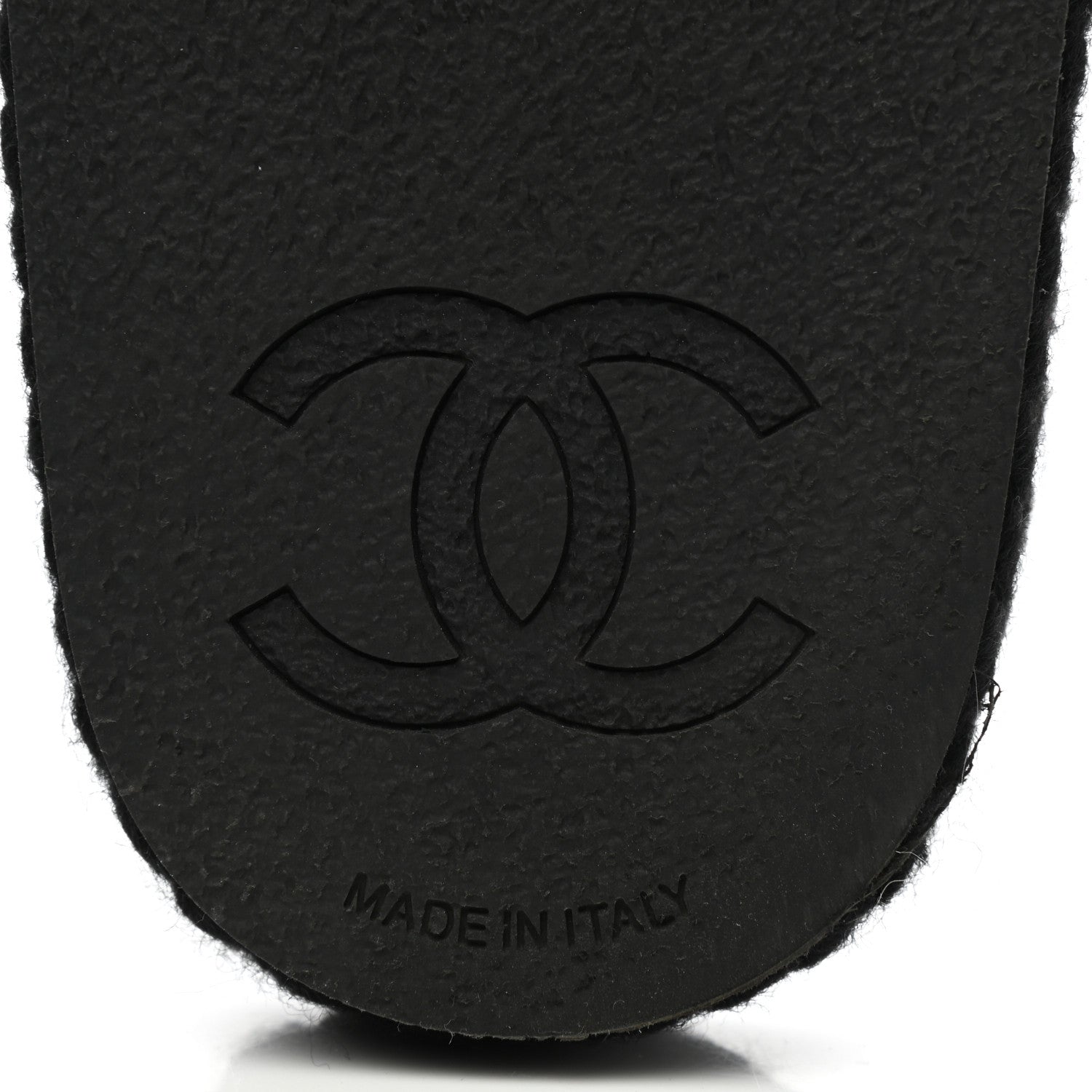 Chanel Knit Braided Slide Sandals 38 Black 6 of 9
