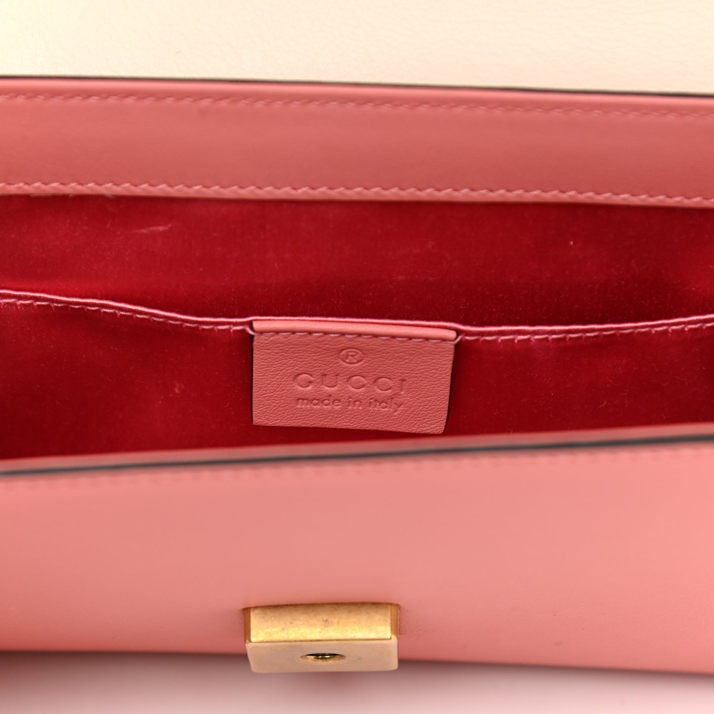 Calfskin Animalier Broadway Clutch Pink