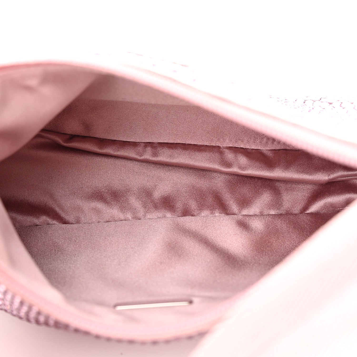 Prada Satin Crystal Mini Re-Edition 2000 Bag Alabastro 5 of 14