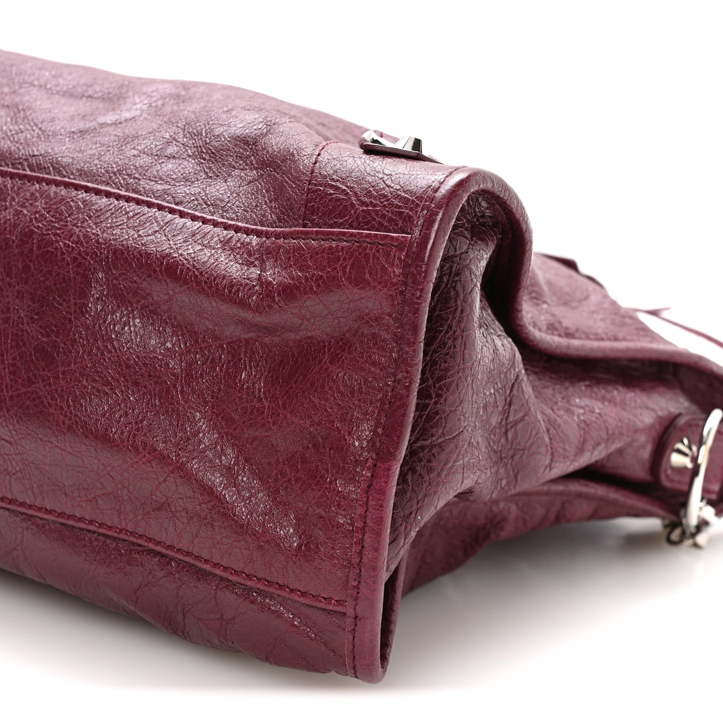 Agneau Classic Silver Hardware City Violet Prune