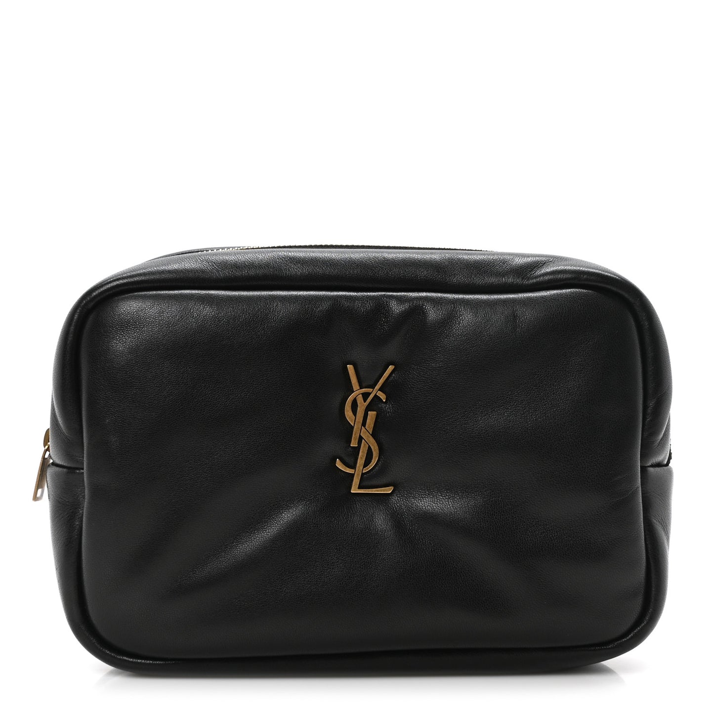 Lambskin Calypso Cosmetic Case Black